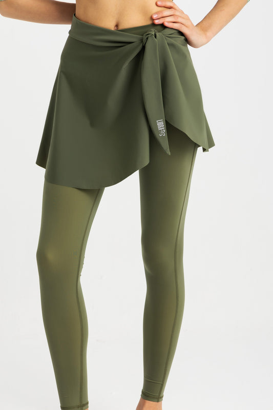 Lycra Wave Cover-Up Skirt - Olive