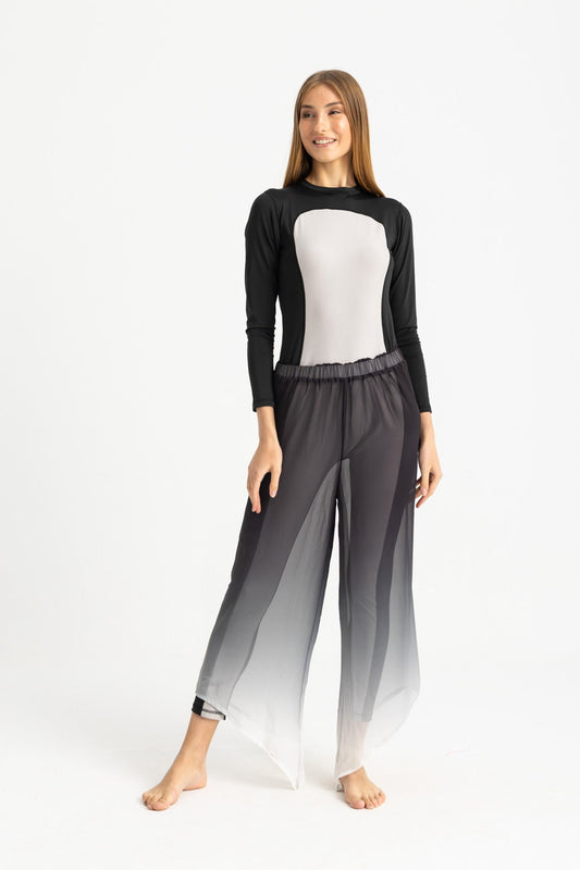 Chiffon Cover Up Pants - Multicolor