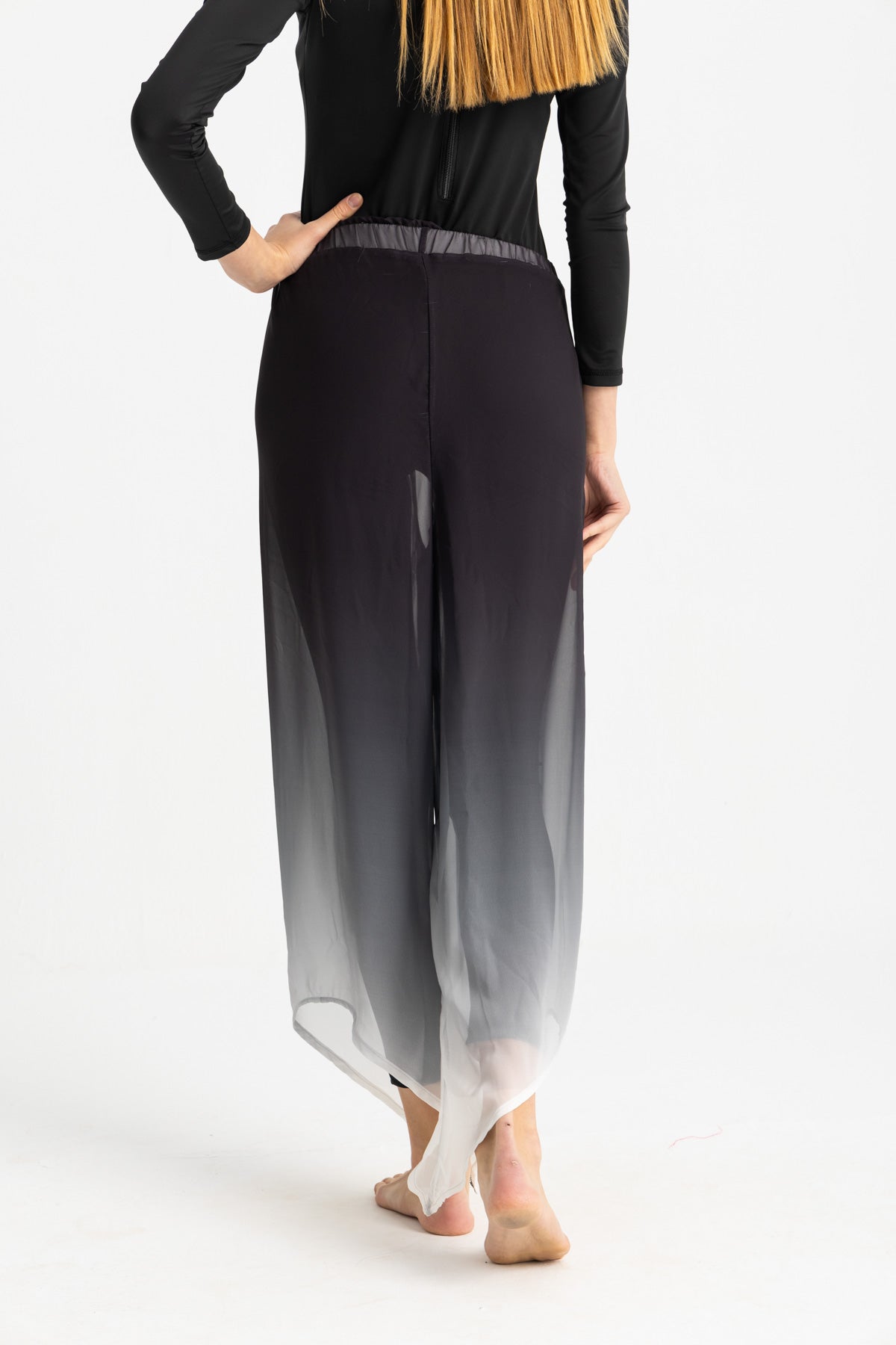 Chiffon Cover Up Pants - Multicolor