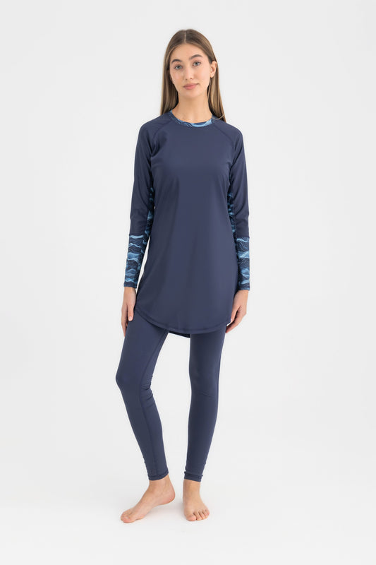 Lycra Ocean Sense Swimsuit - Midnight Blue