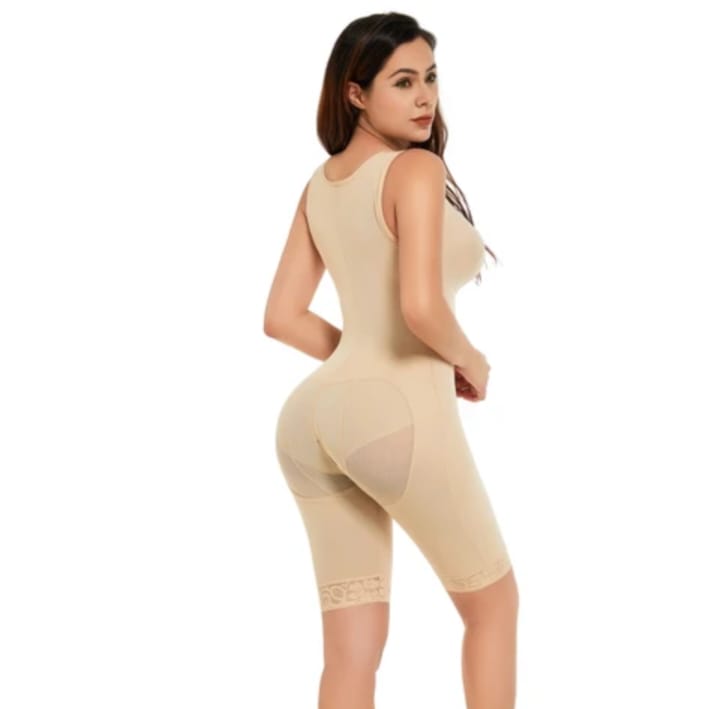Synthetic Sculpt Ease Full-Body Shaper - Beige