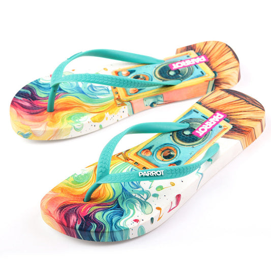 Rubber Summer Slipper - Multicolor