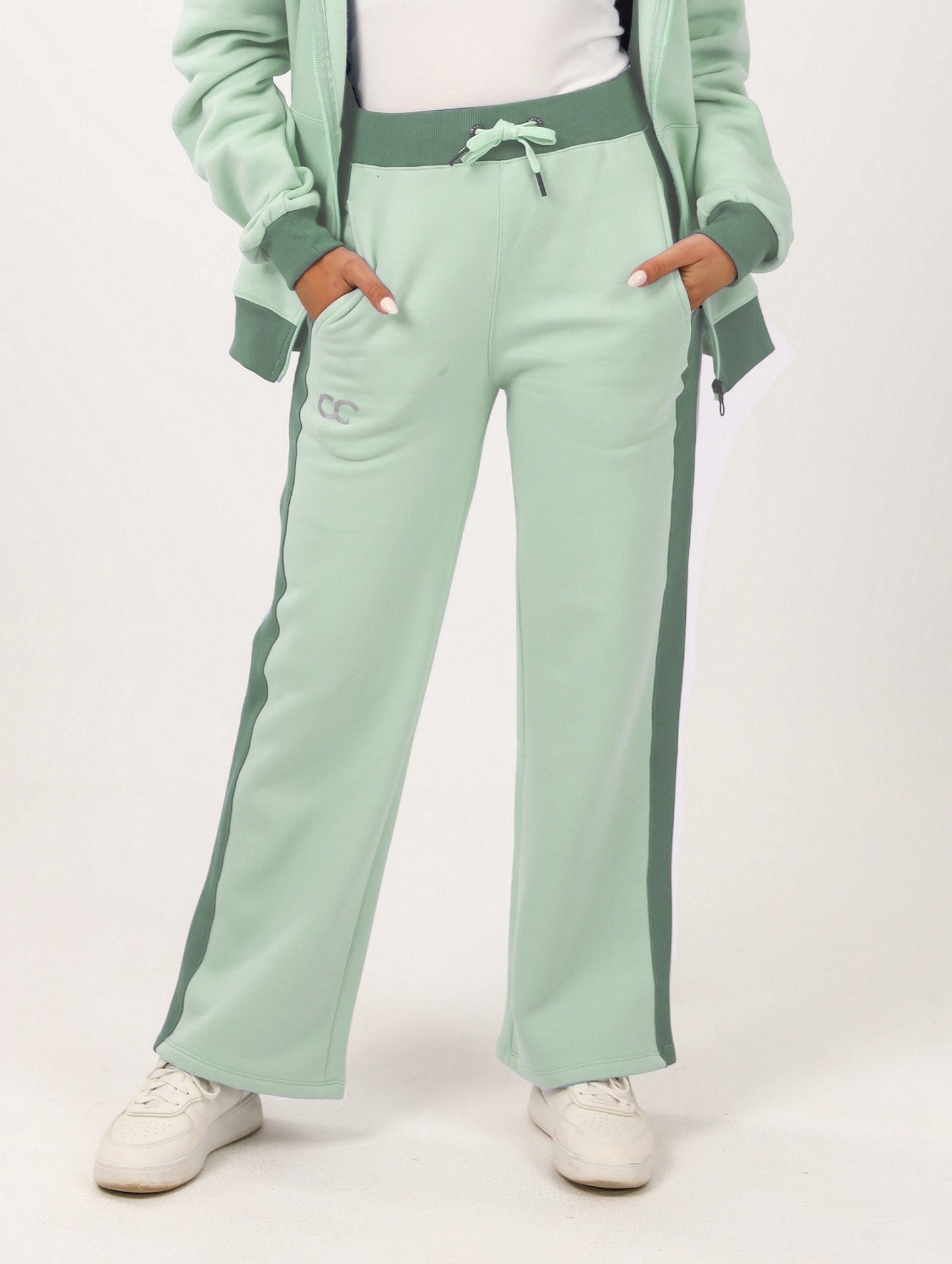 Milton Side Stripe Sweatpants – Mint