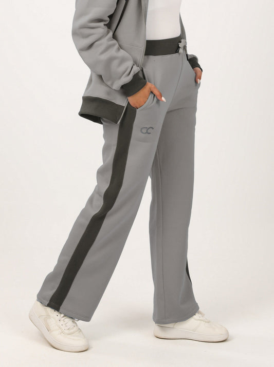 Milton Side Stripe Sweatpants – Grey