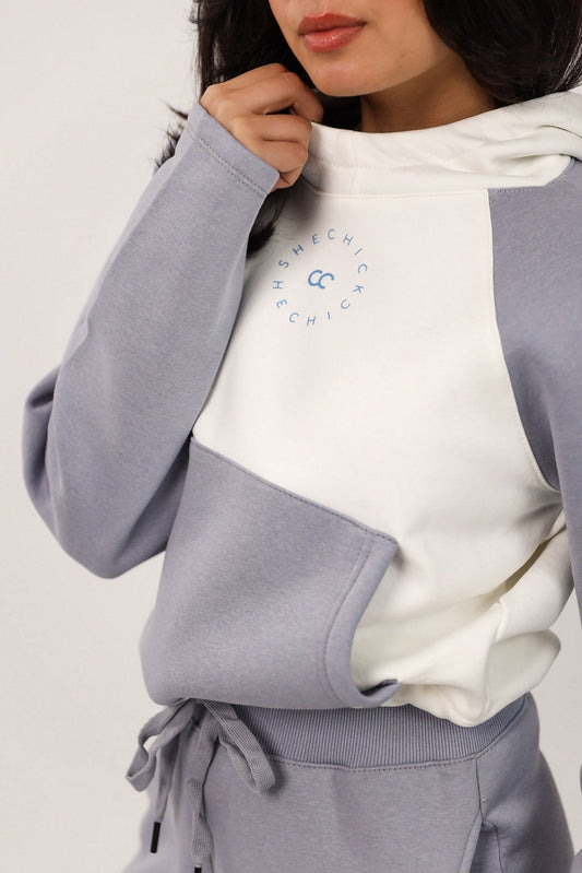 Drawstring Cropped Hoodie