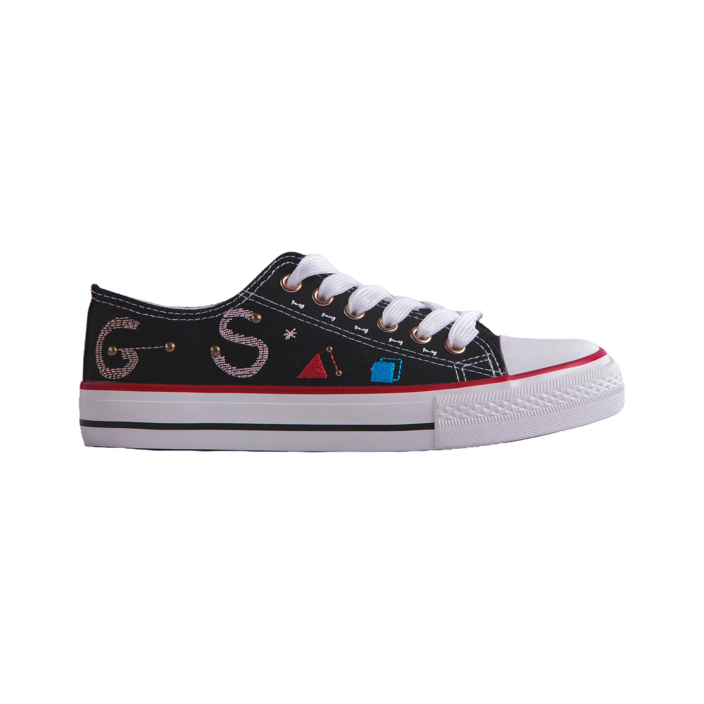Low-top canvas sneakers - Black
