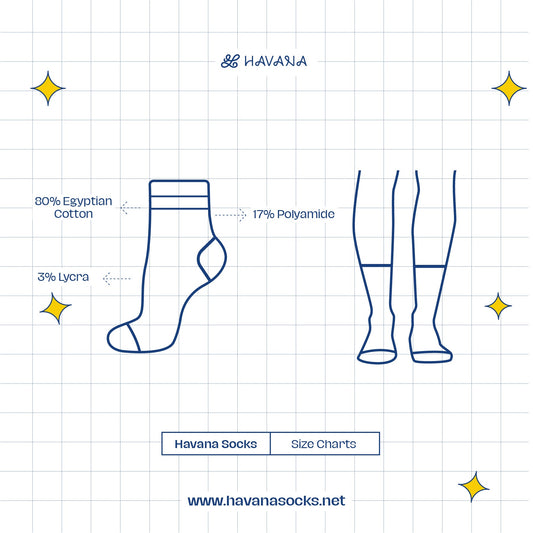 Basic white with yellow strips socks