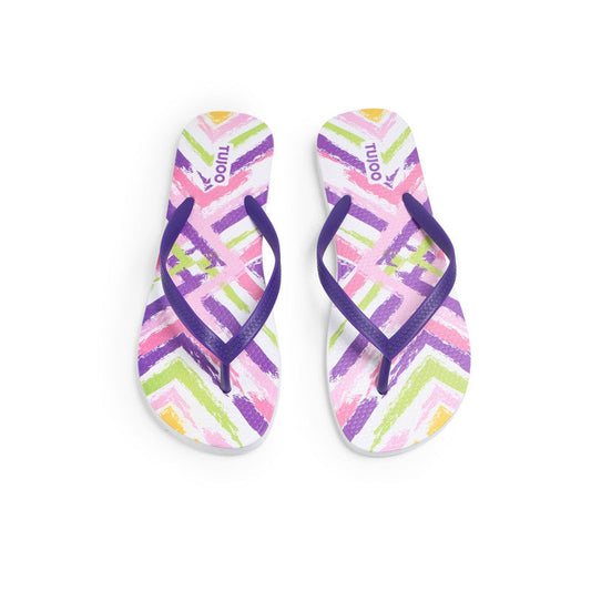 Zigzag Pop Slippers - Multicolor