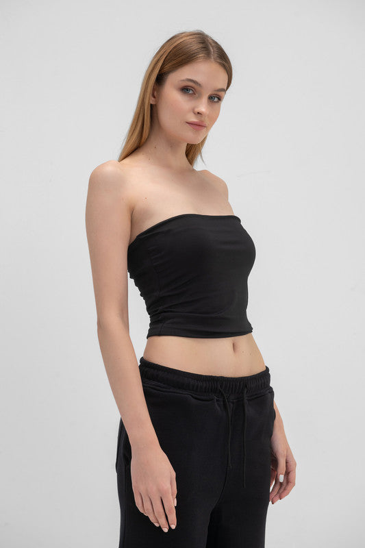 Lycra Tube Top- Black