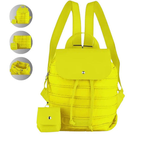 Bee Waterproof Two Toned Backpack - Yellow