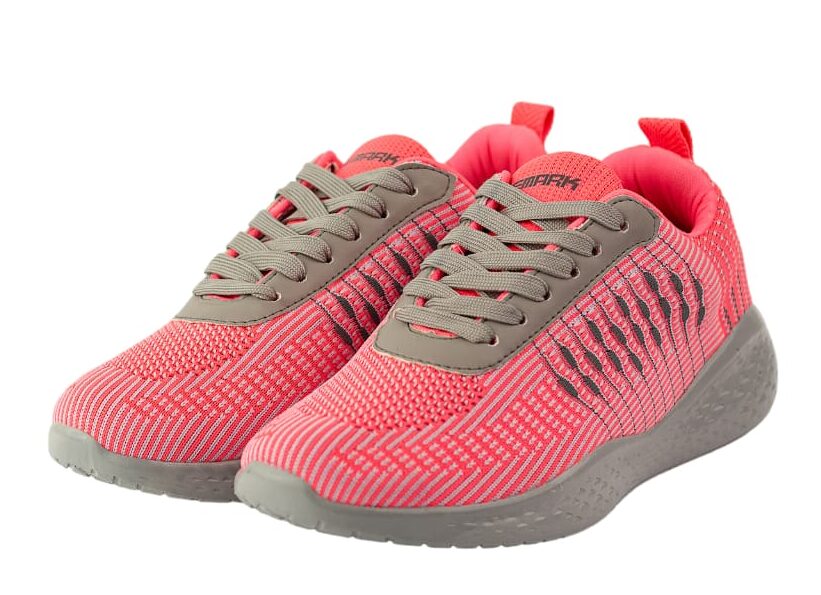 Textured Lace-Up Sneakers - Fuchsia