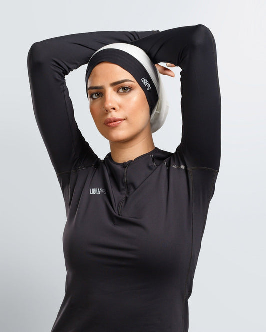 Lycra Neck free bandana - White