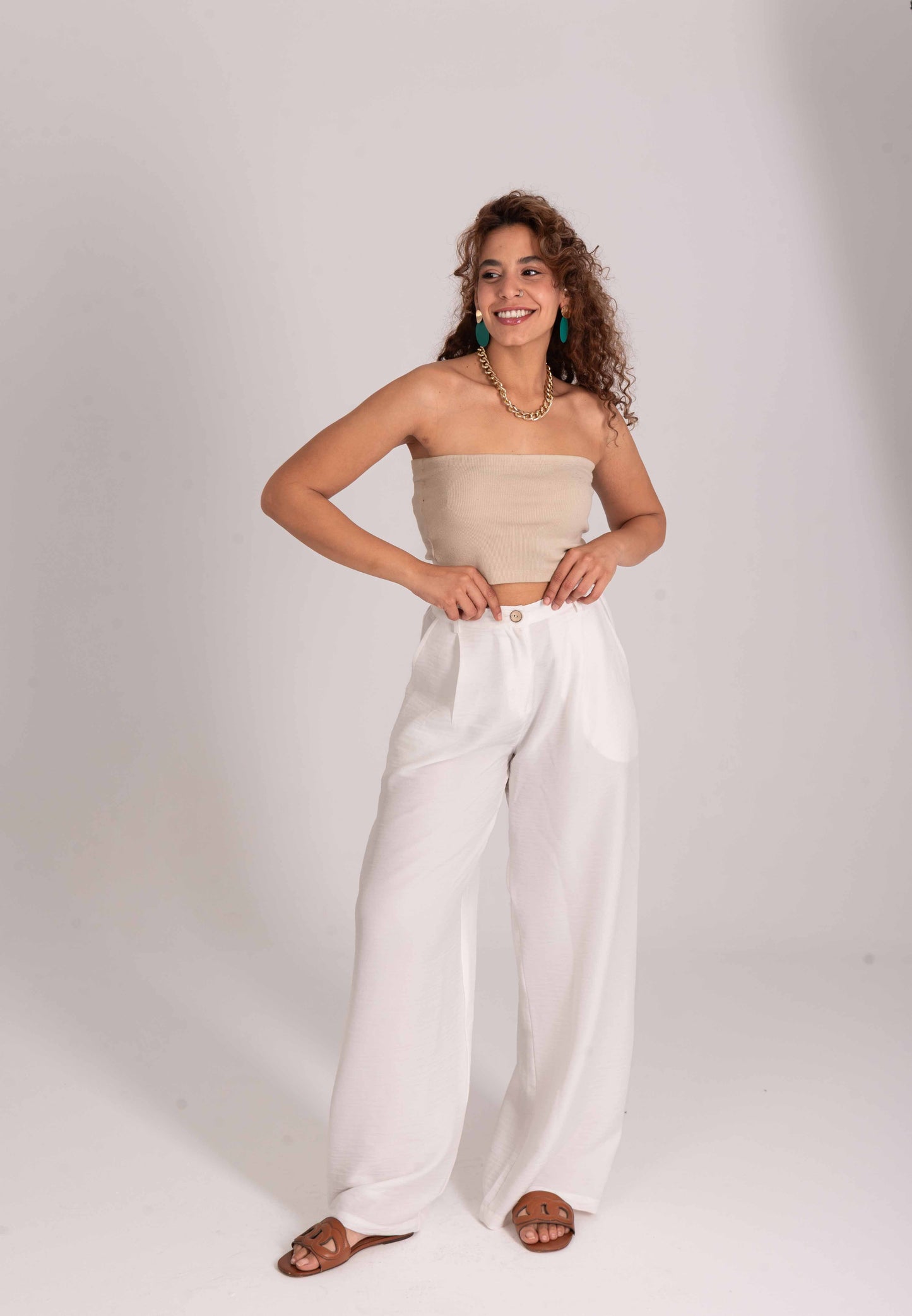 Soft Blended Linen Belted set