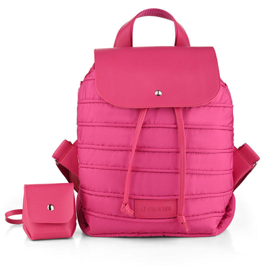 Bee Waterproof Two Toned Backpack - Pink