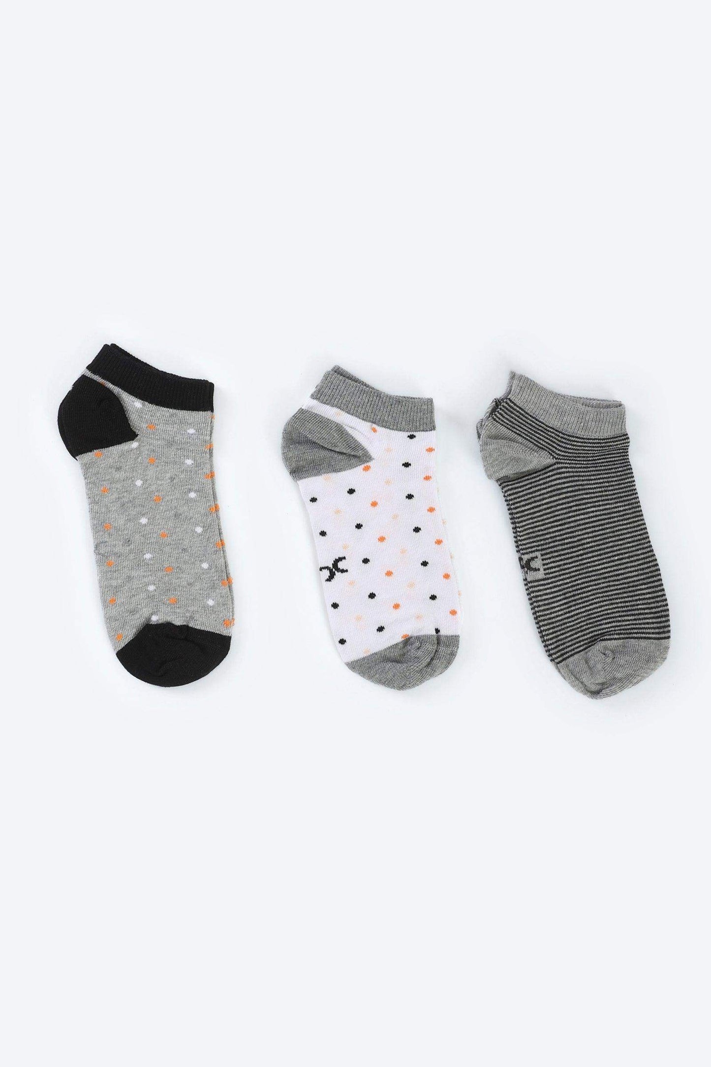 Colored Socks - 3 Pairs - Carina - كارينا