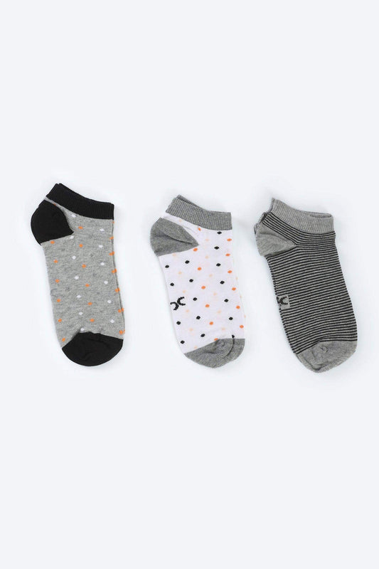 Colored Socks - 3 Pairs - Carina - كارينا