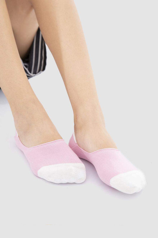 Cotton Invisible Socks - 3 Pairs - Carina - كارينا