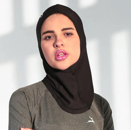 Dry-Fit Lightweight Hijab Headband Al Ahly Edition - Black