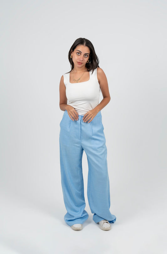 Linen Wide Leg Pants