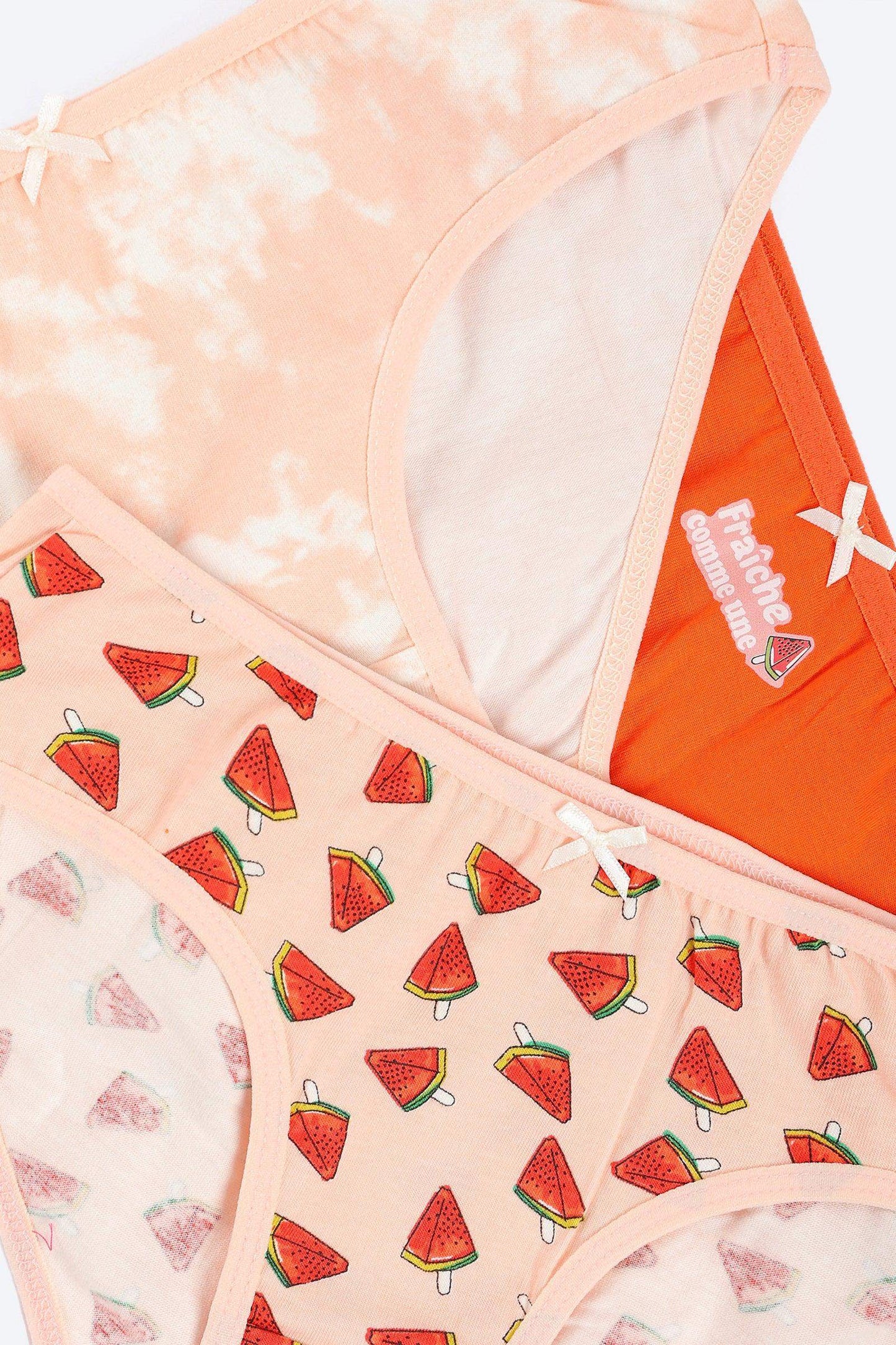 Pack of 3 Colored Bikini Panties - Carina - كارينا