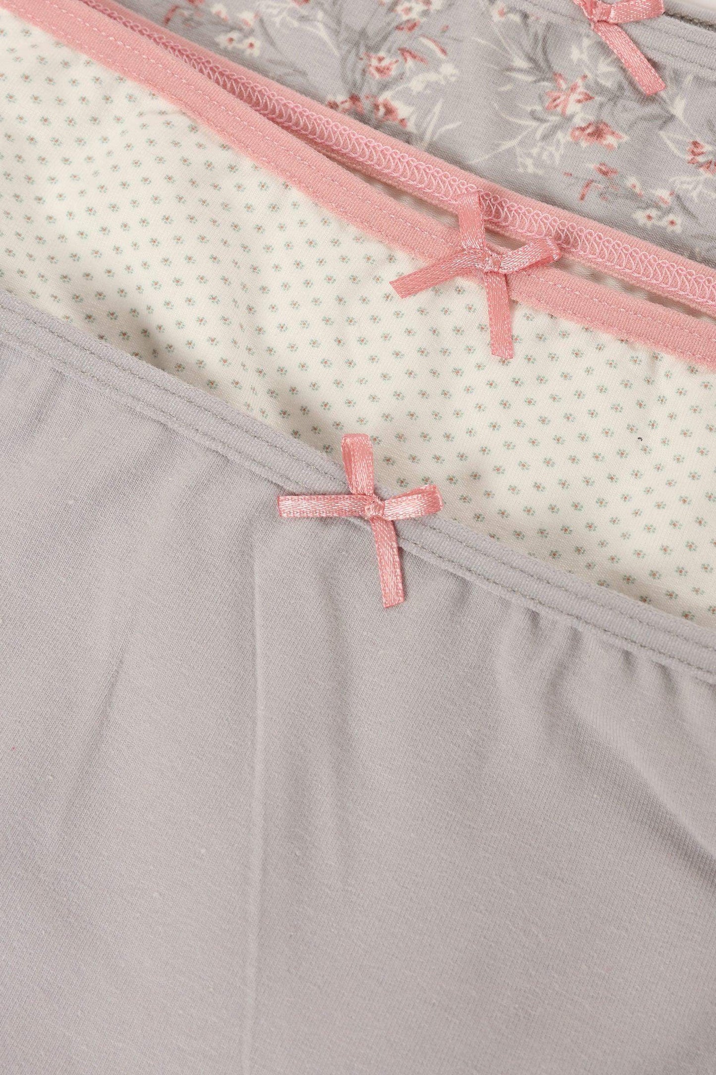 Pack of 3 Colored Brief Panties - Carina - كارينا