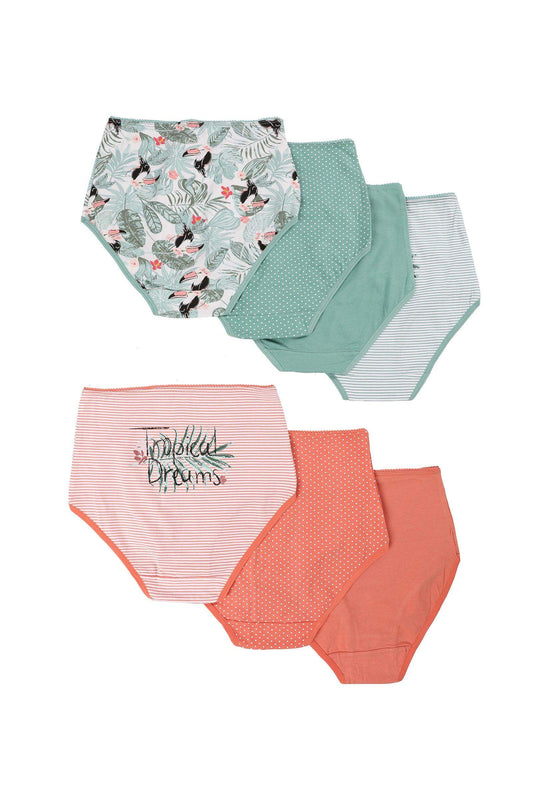 Pack of 7 Colored Full Brief - Carina - كارينا
