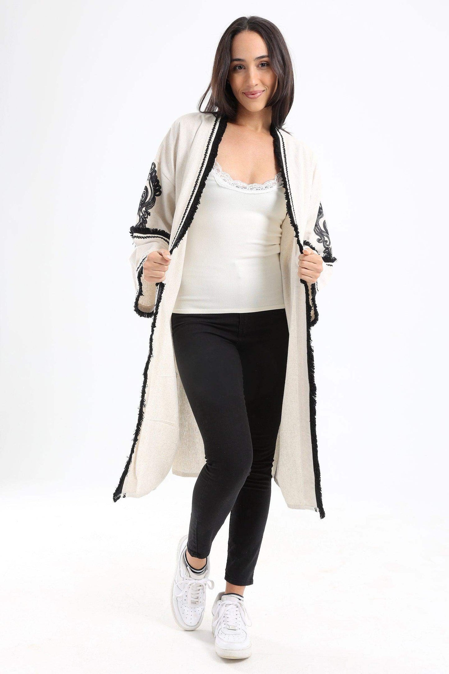 Plunge Round Neck Top - Carina - كارينا