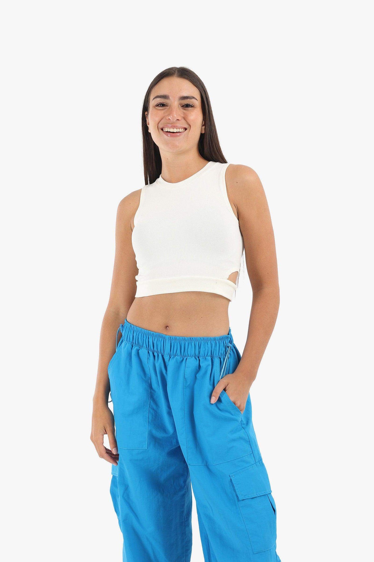 Ribbed Top with Cut Out Sides - Carina - كارينا