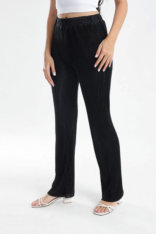 Ribbed Voile Pants - Carina - كارينا