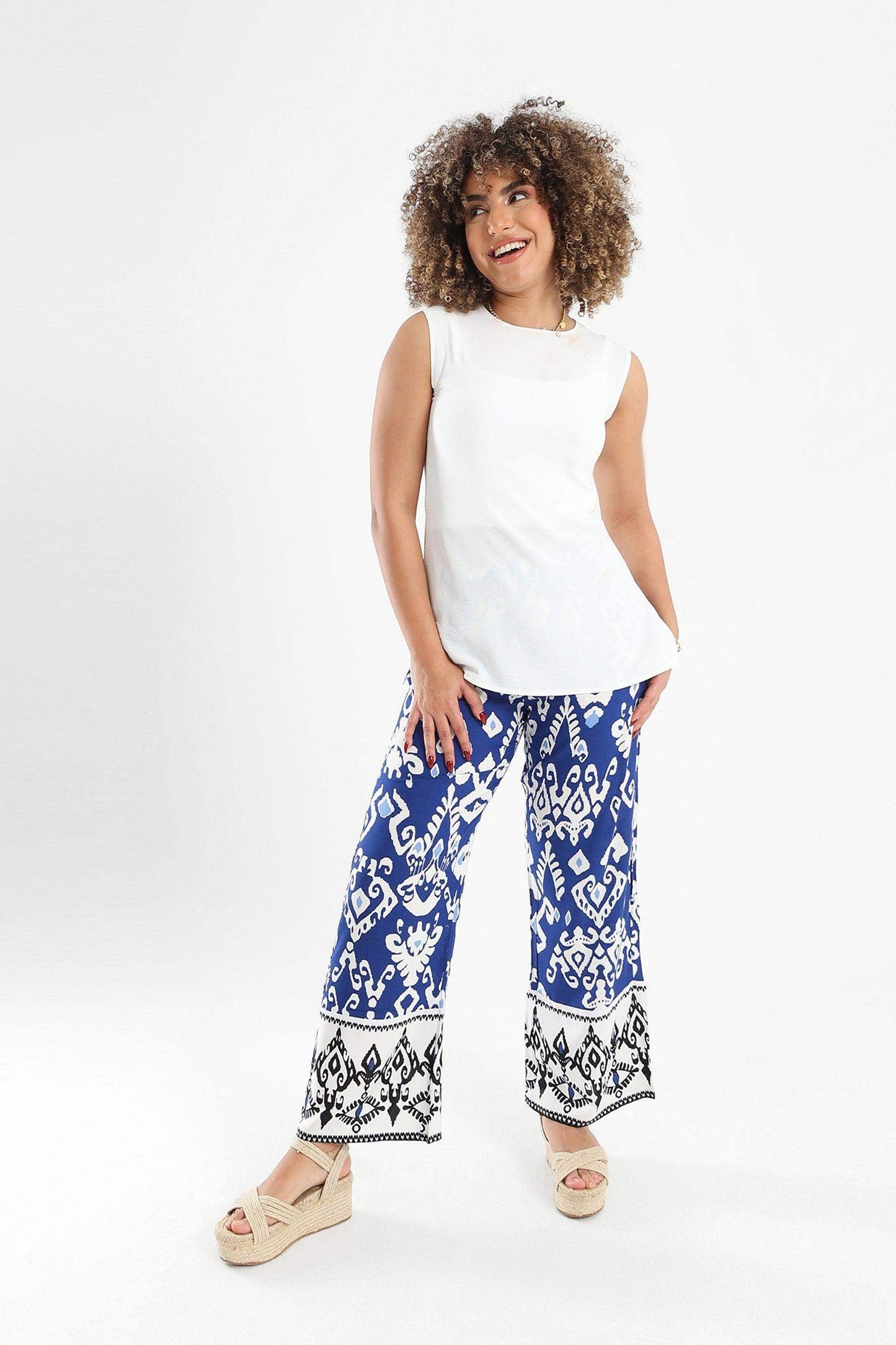 Sleeveless Plain Blouse - Carina - كارينا