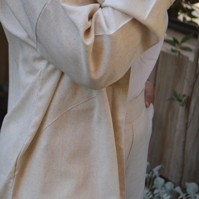 Linen Polka Dot Shirt – Beige