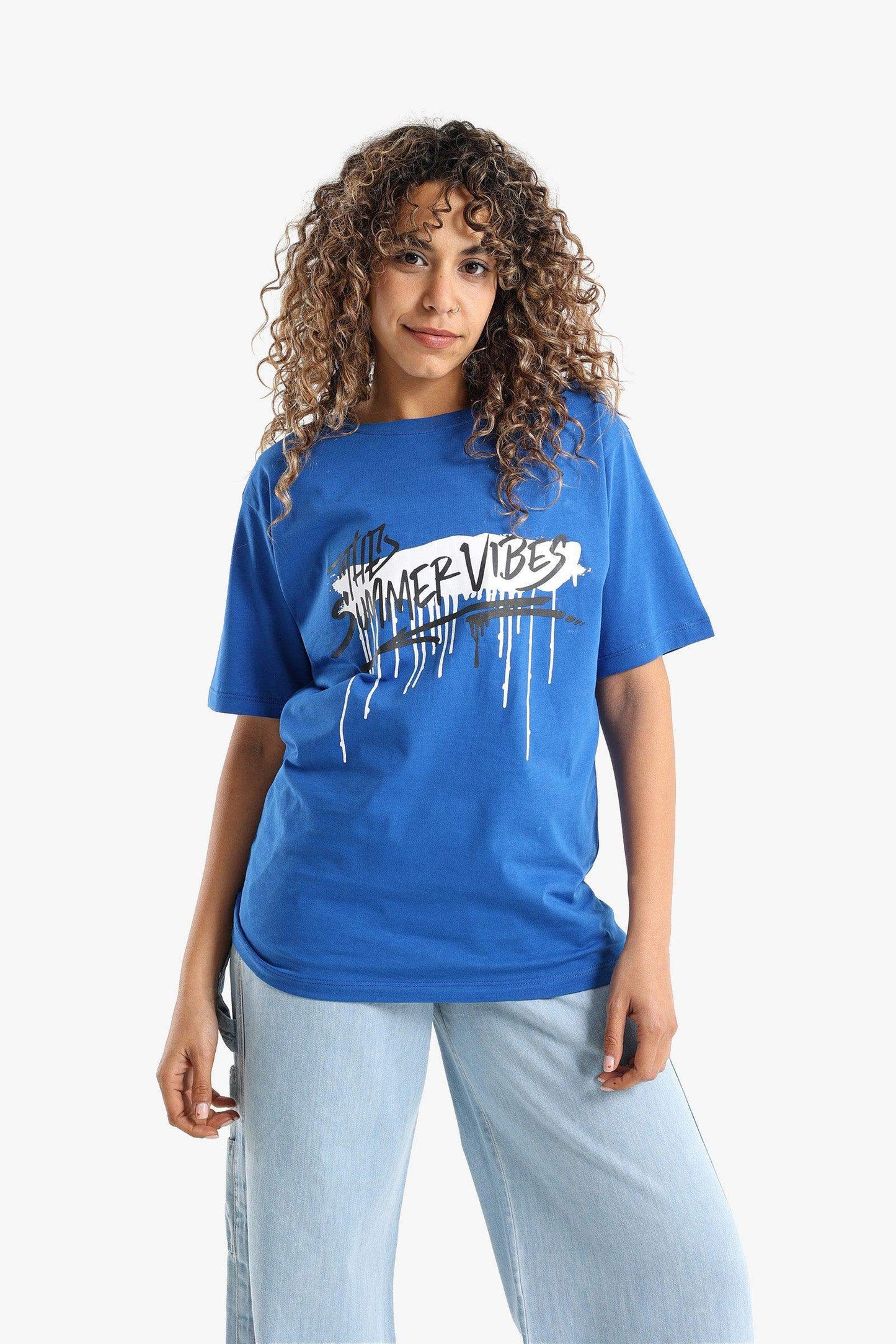 Summer Vibes Printed T-Shirt - Carina - كارينا