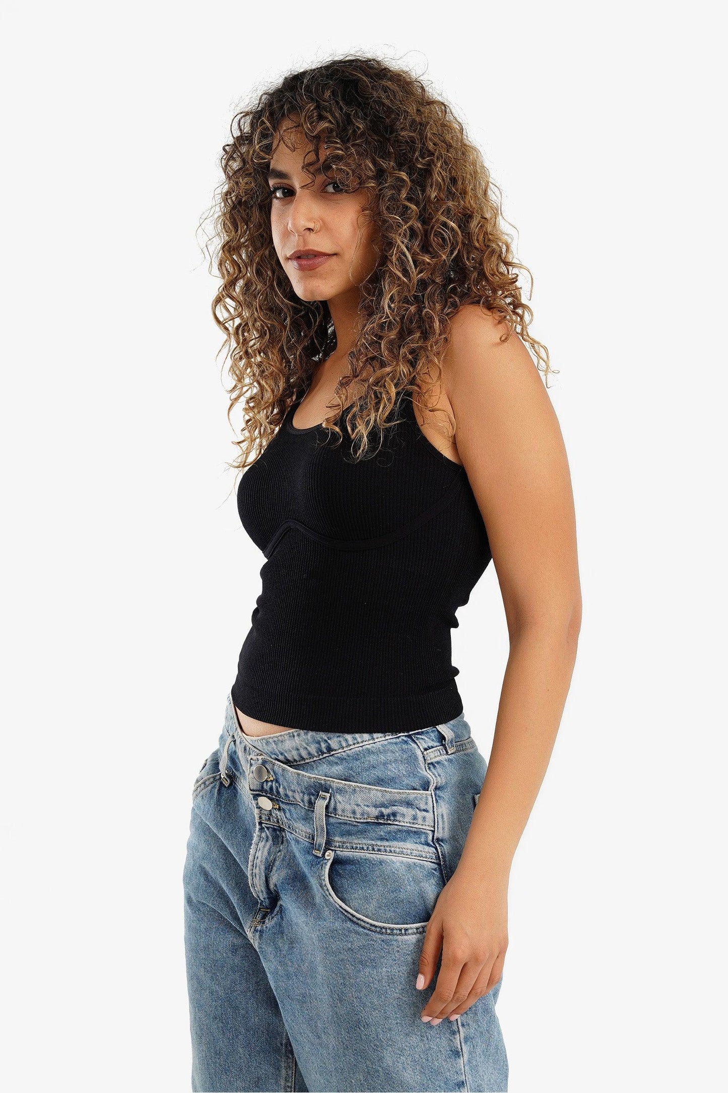 Top with Back Round Neck - Carina - كارينا