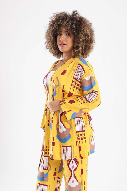 Viscose All Over Print Kimono - Carina - كارينا