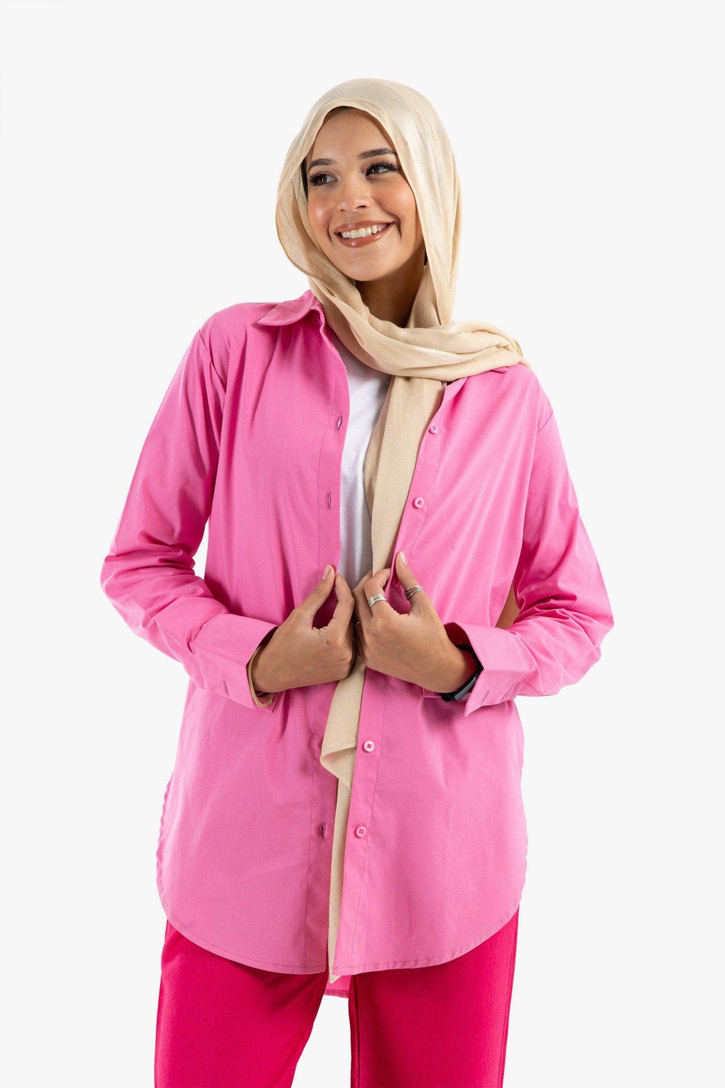 Viscose Basic Shirt - Carina - كارينا