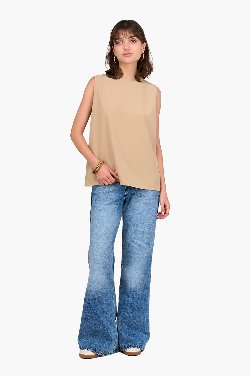 Tencel Sleeveless Blouse