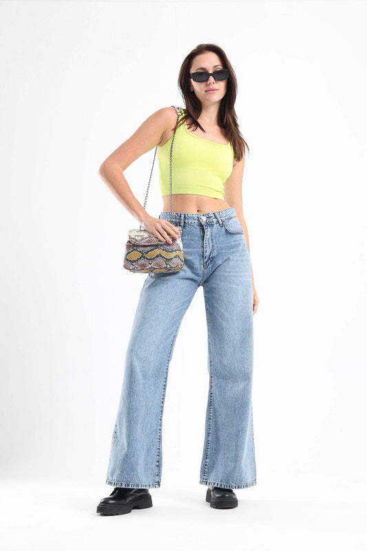 Wide Strap Crop Top - Carina - كارينا