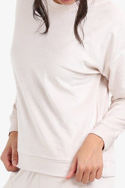 Velvet Solid Pajama Set – Ivory