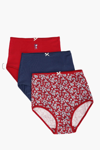 Pack of 7 Cotton Colored Brief Panties – Multicolor