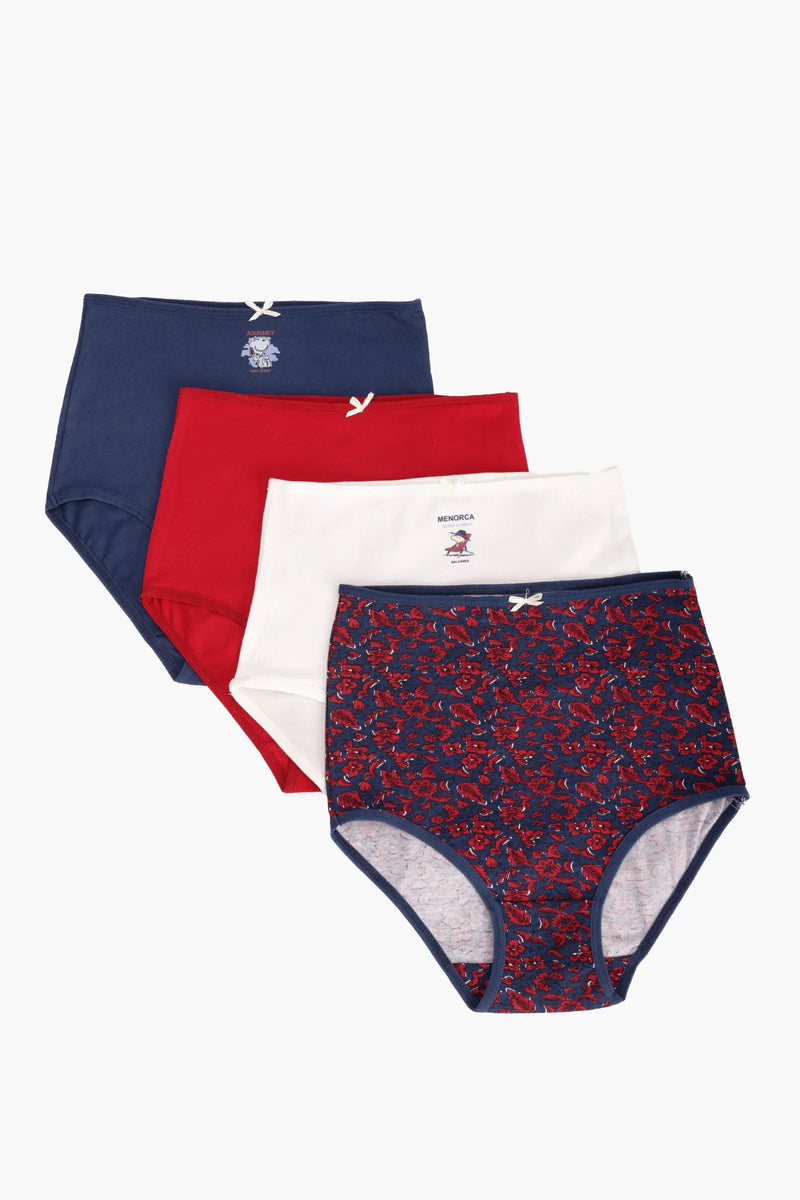 Pack of 7 Cotton Colored Brief Panties – Multicolor