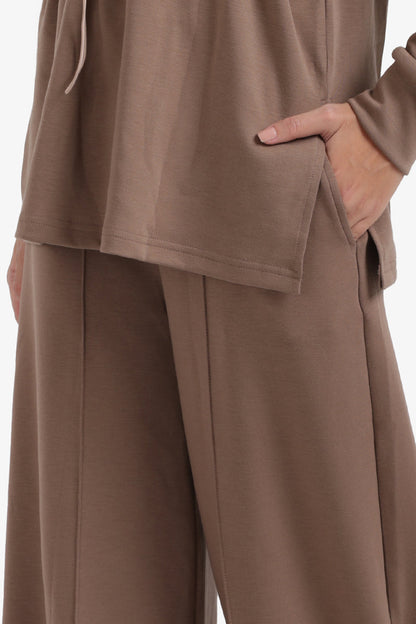 Viscose Wide Leg Lounge Pants – Coffee