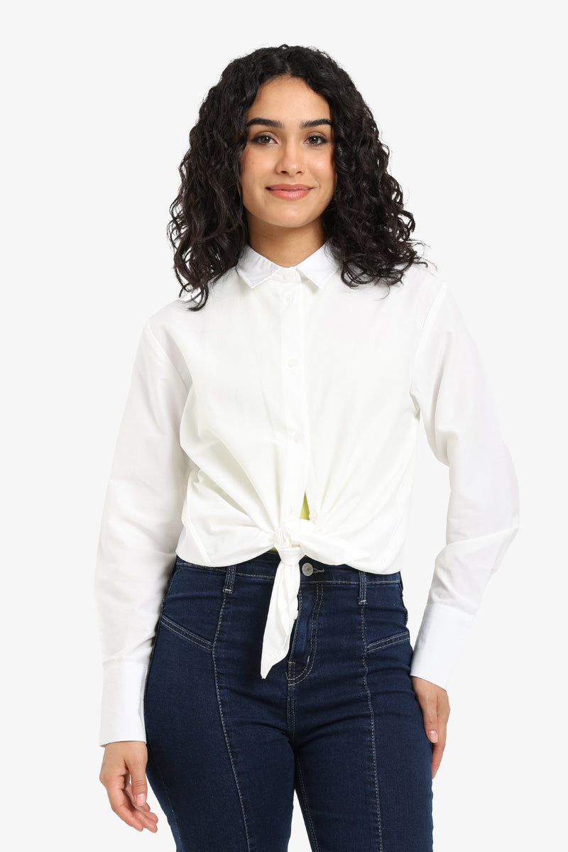 Poplin Solid Shirt - Off White