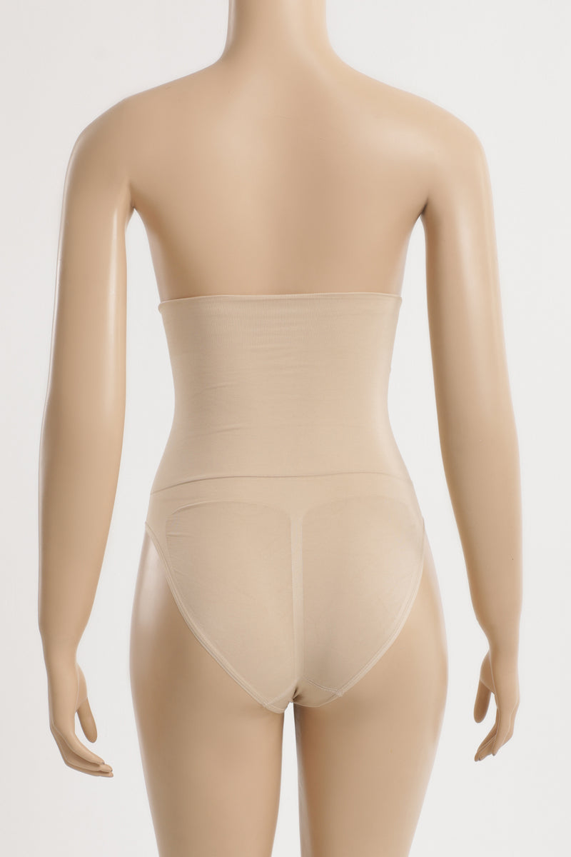 Polyamide Blend Plain Brief Corset – Nude