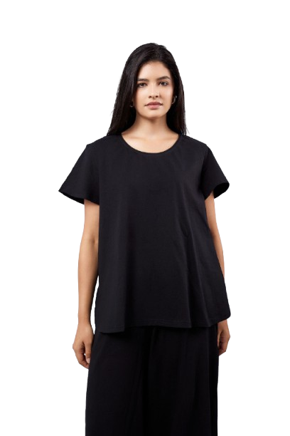 Relaxed Oversized T-Shirt - Black