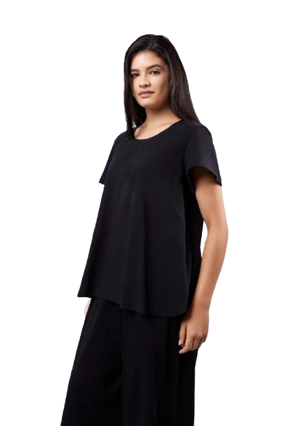 Relaxed Oversized T-Shirt - Black