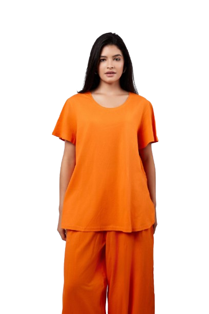 Relaxed Oversized T-Shirt - Orange