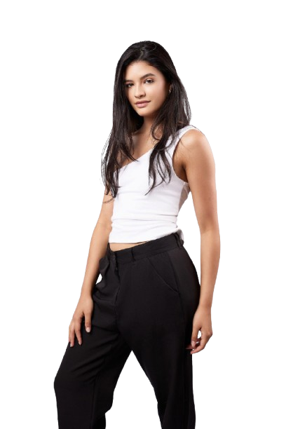 Double Layered One Shoulder Top - White