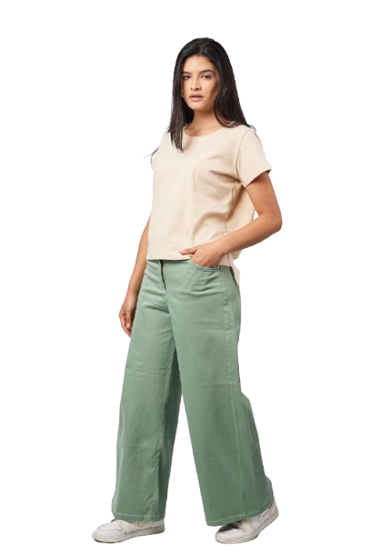 Basic Short-Sleeved Top - Beige