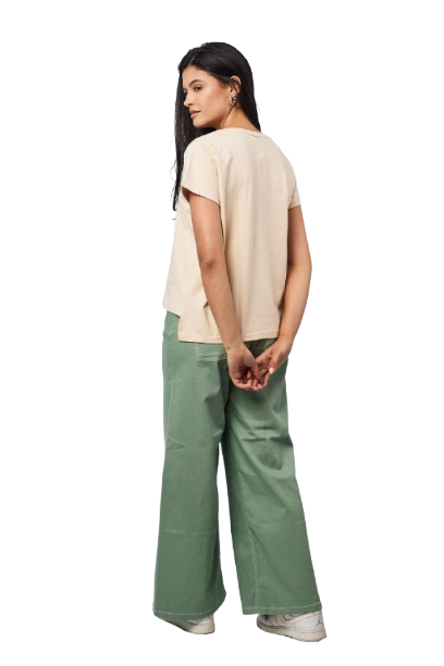 Basic Short-Sleeved Top - Beige