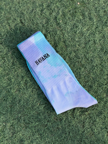 purple mint Tie Dye Socks